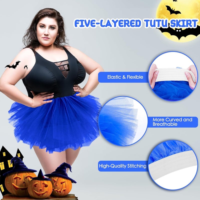 Fynnsure 5 Layers Plus Size Tutu Skirts for Women Extra Large Tulle Skirt 80s Adult Tutu Skirts Tutus Halloween Costumes - Image 3